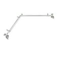 thumbnail image 1 of Domovina Plush 13/16" Corner Window Single Curtain Rod-Color:Satin Nickel,Size:120"-170", 1 of 2