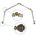 thumbnail image 1 of Domovina Raina 13/16-inch 4-Sided Bay WIndow Curtain Rod-Color:Antique Brass, 1 of 2