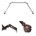 thumbnail image 1 of Domovina Raina 13/16-inch Bay WIndow Single Curtain Rod-Color:Cocoa, 1 of 2