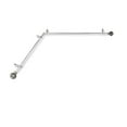 thumbnail image 1 of Domovina Raina 13/16-inch Single Corner Window Curtain Rod-Color:Satin Nickel,Size:66-120", 1 of 2
