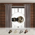 thumbnail image 1 of Domovina Reece 1 - inc  dia. Side Curtain Rod 12-20 inch long , Set of 2-Color:Black, 1 of 2
