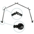 thumbnail image 1 of Domovina Reid 13/16-inch 4-Sided Bay WIndow Curtain Rod-Color:Black, 1 of 2