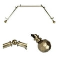 thumbnail image 1 of Domovina Reid 13/16-inch Bay WIndow Single Curtain Rod-Color:Antique Brass, 1 of 2
