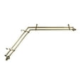 thumbnail image 1 of Domovina Reid 13/16-inch Double Corner Window Curtain Rod-Color:Antique Brass,Size:48-84", 1 of 2