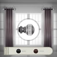 thumbnail image 1 of Domovina Roen 1.5 - inc  dia. Side Curtain Rod 12-20 inch long, Set of 2-Color:Black, 1 of 2