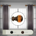 thumbnail image 1 of Domovina Roen 1.5 - inc  dia. Side Curtain Rod 12-20 inch long, Set of 2-Color:Cocoa, 1 of 2