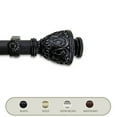 thumbnail image 1 of Domovina Rona 1" Single Curtain Rod-Color:Black,Size:66"-120", 1 of 2