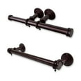 thumbnail image 1 of Domovina Rust-Free Industrial Pipe Double Toilet Paper Holder/ Wall Rack-Color:Bronze, 1 of 2