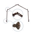 thumbnail image 1 of Domovina Sabrina 13/16" 4 Sided Bay Window Single Curtain Rod-Color:Cocoa, 1 of 2