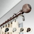 thumbnail image 1 of Domovina Seeta 1" Single Curtain Rod-Color:Bronze,Size:28-48", 1 of 1