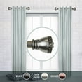 thumbnail image 1 of Domovina Spiros 1" Side Curtain Rods, 12-20 inches (Set of 2)-Color:Satin Nickel,Size:12-20", 1 of 2