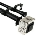 thumbnail image 1 of Domovina Tayla 1-inch Double Curtian Rod-Color:Black,Size:48-84", 1 of 2