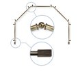 thumbnail image 1 of Domovina Wood 13/16" 5 Sided Bay Window Single Curtain Rod-Color:Antique Brass, 1 of 2