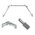 thumbnail image 1 of Domovina Wood 13/16" Bay Window Single Curtain Rod-Color:Satin Nickel, 1 of 2