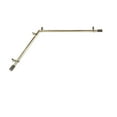 thumbnail image 1 of Domovina Wood 13/16" Corner Window Single Curtain Rod-Color:Antique Brass,Size:28"-48", 1 of 2