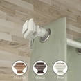 thumbnail image 1 of Domovina Yona 1" Faux Wood Curtain Rod-Color:Pearl White,Size:28-48", 1 of 3