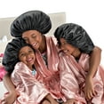 thumbnail image 1 of Dompel Satin Hair Cap for Frizz-Free Sleep, Model 392 (2 PCS), 1 of 5