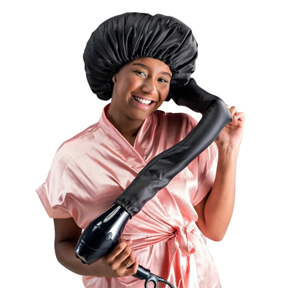 Dompel Satin hair cap with dryer attach, best Diffuser Hair Cap Model 393 (2 PCS)