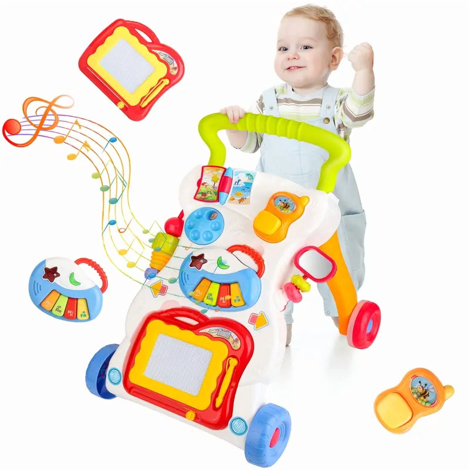 Domqga 3-in-1 Baby Walker Baby Painting Learning Walker Kids Educational Toy Gift for Toddlers Infant Boys Girls Gif