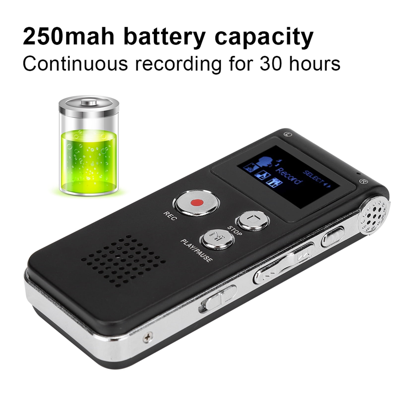 Domqga SK012 8G ABS Voice Recorder Phone Recording Lossless Music