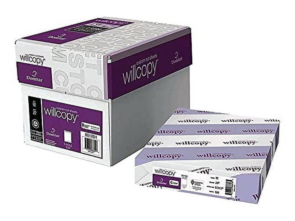 Domtar 851055 Custom Cut-Sheet Copy Paper, 92 Brightness, 20lb, 8-1 ...