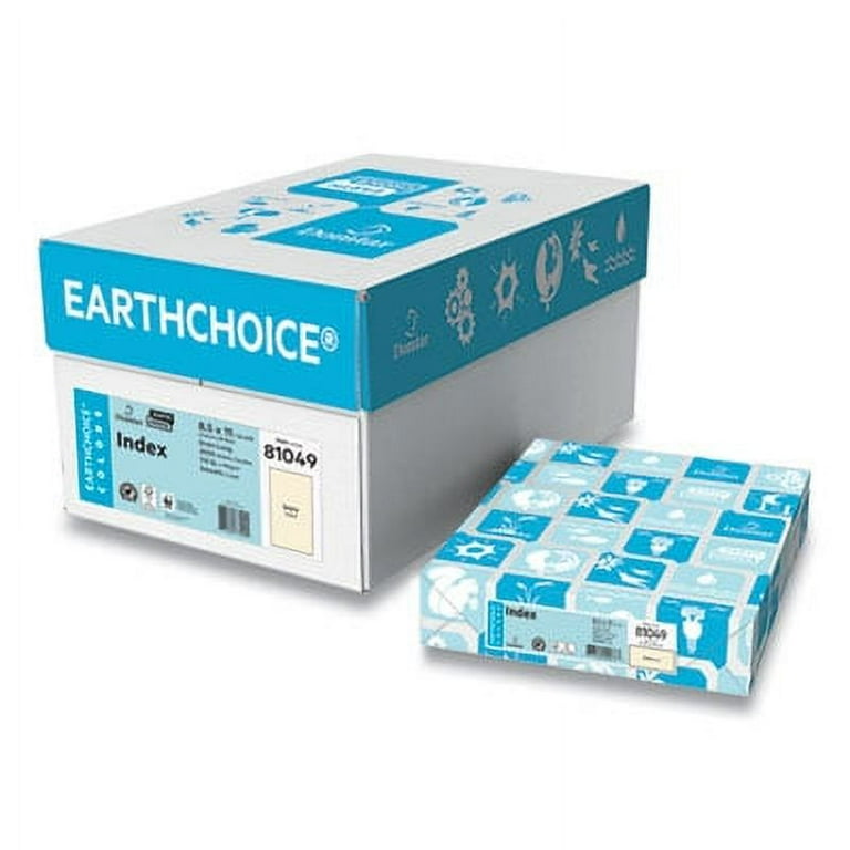 Card Stock, 110 lb Cover Weight, 8.5 x 11, Blue, 250/Pack