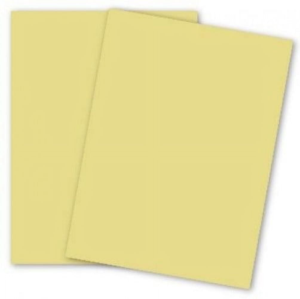 Domtar Colors - Earthchoice CANARY - 8.5 x 11 Card Stock Paper - 110lb Index - 250 PK