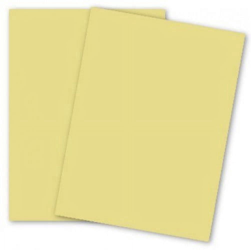 Domtar Colors - Earthchoice CANARY Cover - 8.5 x 11 Card Stock Paper - 65lb Cover - 250 PK by Domtar Colors