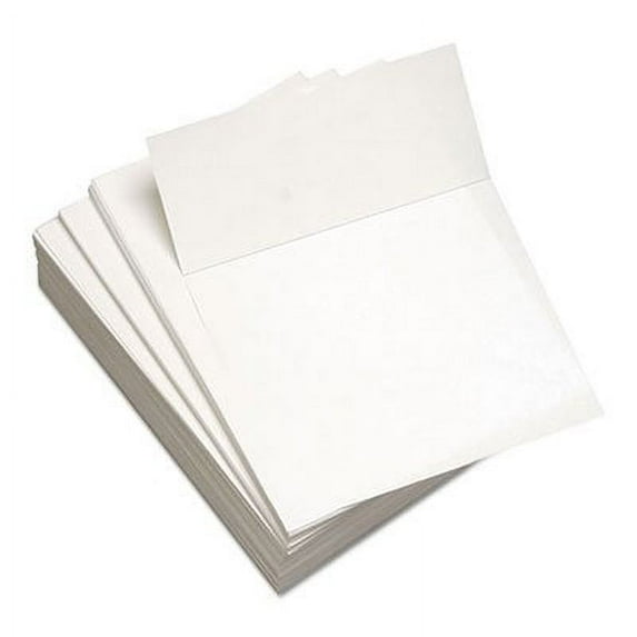 Custom Cut-Sheet Copy Paper 92 Bright Micro-Perforated 3.66" from Bottom 20 lb Bond Weight 8.5 x 11 White 500/Ream 8821