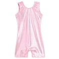 thumbnail image 1 of Domusgo Gymnastics Leotards for Girls Size 5-6 Years Old for Kids Pink Shiny Unitards, 1 of 7
