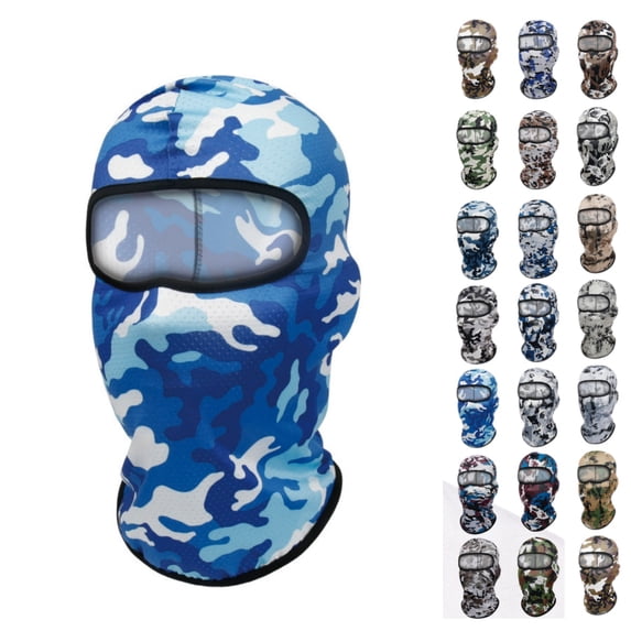Domuza Balaclava Face Mask UV Protection,Camouflage Ski Mask for man women,Shiesty Mask Lightweight comfort for Motorcycle Snowboard Multicolor E