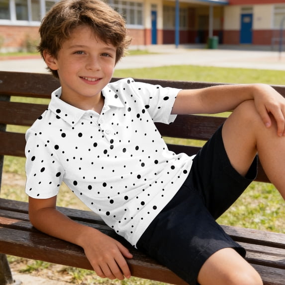 Domuza Boys Hawaiian Shirt Kids Casual Short Sleeve Button Up Tee ...