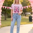 thumbnail image 1 of Domuza Breast Cancer Awareness Shirts for Women Hummingbird Graphic Cancer Survivor Short Sleeve Crew-Neck T Shirts ,in October We Wear Pink T-Shirts XXL, 1 of 6