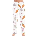 thumbnail image 1 of Domuza Easter Pajama Pants for Men Bunny Print Stretchy Trousers Elastic Waist Lounge Sleep Lightweight Trendy Loungewear Hot Pink S, 1 of 3