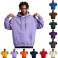 thumbnail image 1 of Domuza Fleece Hooded Sweatshirt for Men Casual Long Sleeve Hoodies Pullover Fashion Drawstring Hoodie with Kanga Pocket Mint Green 3XL, 1 of 7