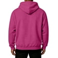 thumbnail image 1 of Domuza Hoodies for Men Drop Shoulder Loose Fit Fleece Sweatshirt, Adjustable Drawstring Hood, Front Kangaroo Pocket, Fall Winter Athletic Streetwear Tops for Gym Workout, 1 of 4