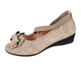 thumbnail image 1 of Domuza Mary Jane Shoes Women Slip on Dressy Ballerina Flats Shoes for Women 2026 Soft Non-Slip Shoes for Office Casual Work Khaki 8（EU-40）, 1 of 6