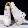 thumbnail image 1 of Domuza Men's Casual Handmade High Top high boots Leather Outdoor Walking Sneakers 2026 summer Slip-on Lightweight Non-Slip Waterproof Driving Chukka Boots White 7.5 (EU-40), 1 of 4