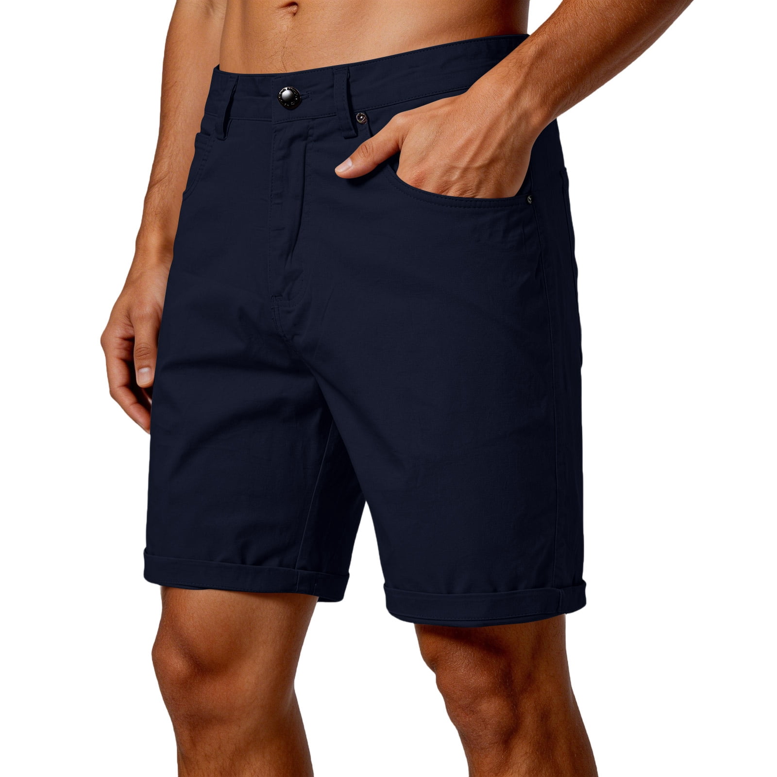 Domuza Men's Casual Shorts Classic-Fit Chino Shorts Stretch Golf Short ...