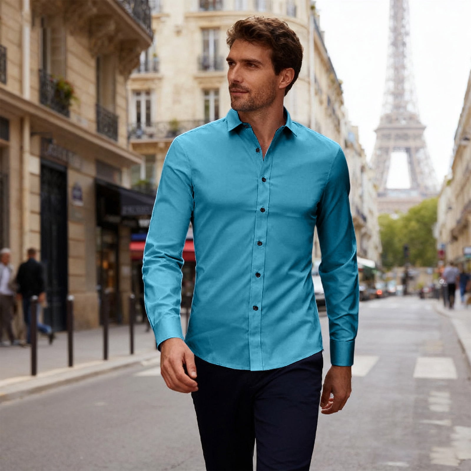 Button Up Mens Fitted Stretch Dress Shirts Domuza Men's Dress Shirts Long Sleeve Stretch Slim Fit Button Up Mens Fitted Stretch Dress Shirts Domuza Men's Dress Shirts Long Sleeve Stretch Slim Fit