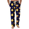 thumbnail image 1 of Domuza Men's Easter Rabbit Pajamas Pants Casual Stretch Waist Drawstring Pj Pants Loose Fit Comfy Lounge Sleep Pants with Pockets Black L, 1 of 4
