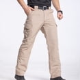 thumbnail image 1 of Domuza Men's Flex Pants Stretch Work Cargo Pants Lightweight EDC Outdoor Hiking Trousers Khaki 3XL, 1 of 5