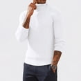thumbnail image 1 of Domuza Men’s Turtleneck Sweater, Long‑Sleeve Stretch Ribbed Knitted Pullover Top, Slim‑Fit Basic Lightweight Casual Jumper for Fall & Winter, 1 of 6