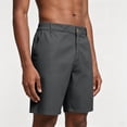 thumbnail image 1 of Domuza Mens Golf Shorts Casual Chino Shorts Elastic Waist Summer Lightweight Zipper Button Flat Front Dress Shorts with Pockets Gray S, 1 of 6