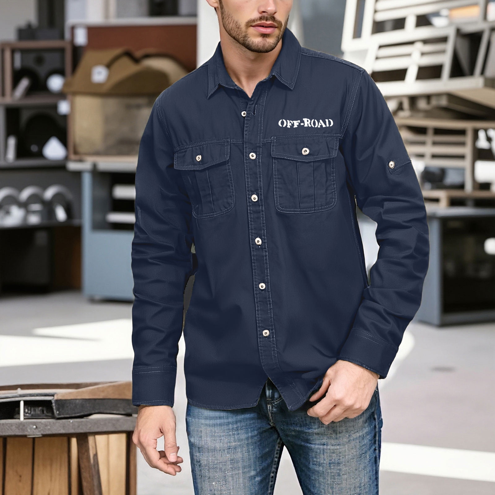 Camisas Vaqueras Para Hombres Champ Horse Men's Denim Western Cowboy Pearl  Snap Work Long Sleeve Casual Button Down Up Shirt (1# Light Blue S Mens  Denim Shirt, image size:1600x1600