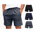 thumbnail image 1 of Domuza Mens Quick Dry Athletic Shorts Lightweight Running Workout Shorts with Pockets for Gym, Hiking, Casual Wear Gray L, 1 of 4