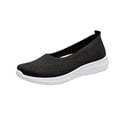 thumbnail image 1 of Domuza Orthopedic Casual Shoes for Women Arch Support Slip on Non Slip Work Shoes Lightweight Knitted Mesh Stretch Volleyball Shoes Comfortable 2026 New Orthopedic Shoes Black 7.5（EU-39）, 1 of 6