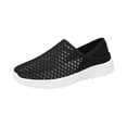 thumbnail image 1 of Domuza Orthopedic Dress Shoes for Women Arch Support Non Slip Slip on Sneakers Breathable Knitted Mesh Stretch Walking Shoes Comfortable 2026 Foam Shoes Black 6.5（EU-37）, 1 of 7