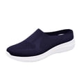thumbnail image 1 of Domuza Orthopedic Shoes for Women Arch Support Slip on Non Slip Tennis Shoes Breathable Knitted Mesh Stretch Walking Shoes Comfort 2026 Foam Shoes Blue 6.5（EU-37）, 1 of 5