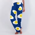 thumbnail image 1 of Domuza Pajamas Pants for Women Casual Comfy Soft Straight Leg Stretch Waist Pj Pants Funny Printed Loose Fit Lounge Sleep Pants Royal Blue M, 1 of 5